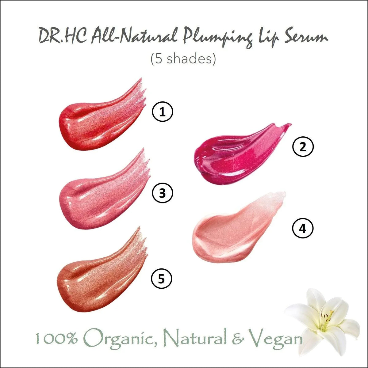 All-Natural Plumping Lip Serum (5 Shades) (8g, 0.28oz.)
