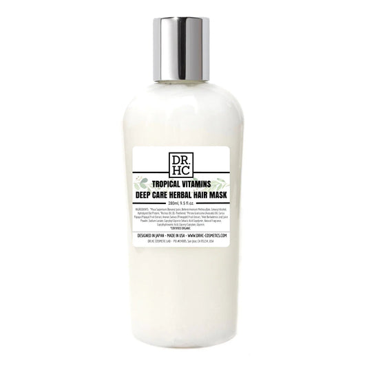 DR.HC Deep Care Herbal Hair Mask - Tropical Vitamins (280ml, 9.5 fl.oz.) (Damage repair, Anti-breakage, Anti-hair loss, Anti-dandruff, Oil-balancing...)