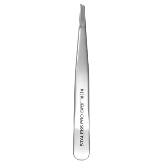 STALEKS PRO EXPERT 10 TYPE 4 EYEBROW TWEEZERS WIDE SLANT TE-10/4 - STALEKS™-0