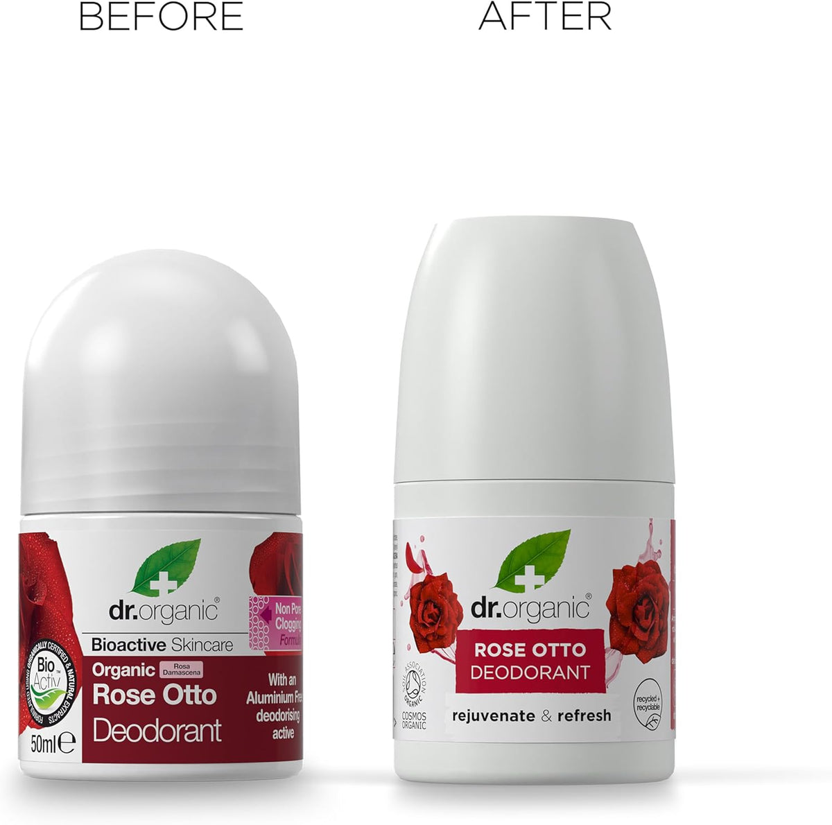 Dr Organic Bioactive Skincare Organic Rose Otto Deodorant Roll On