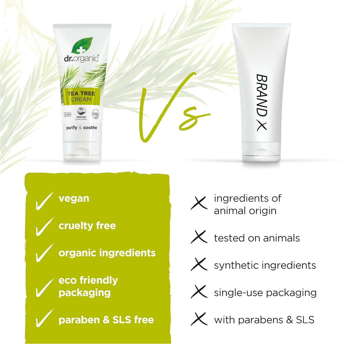 Dr Organic Bioactive Skincare Organic Tea Tree Cream 50ml