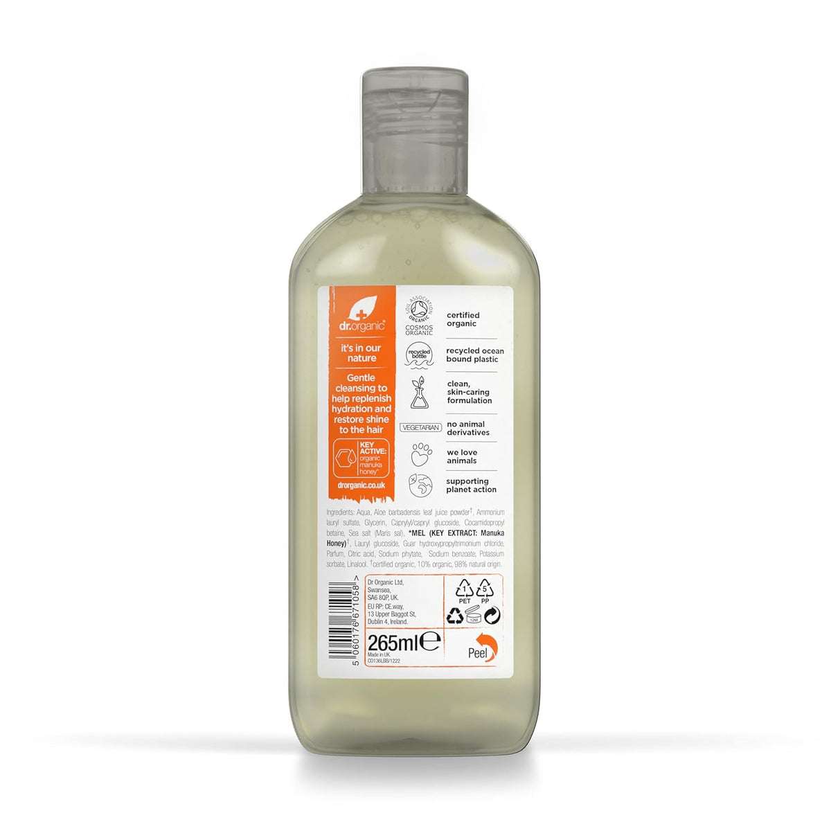 Dr Organic Restore And Replenish Manuka Honey Shampoo 265ml