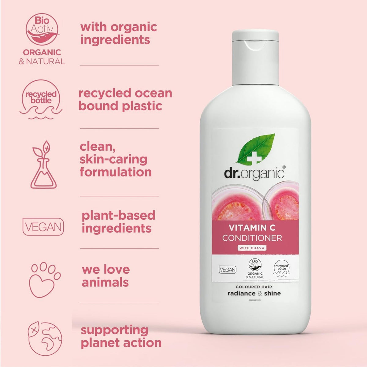 Dr Organic Radiance And Shine Vitamin C Conditioner 265ml