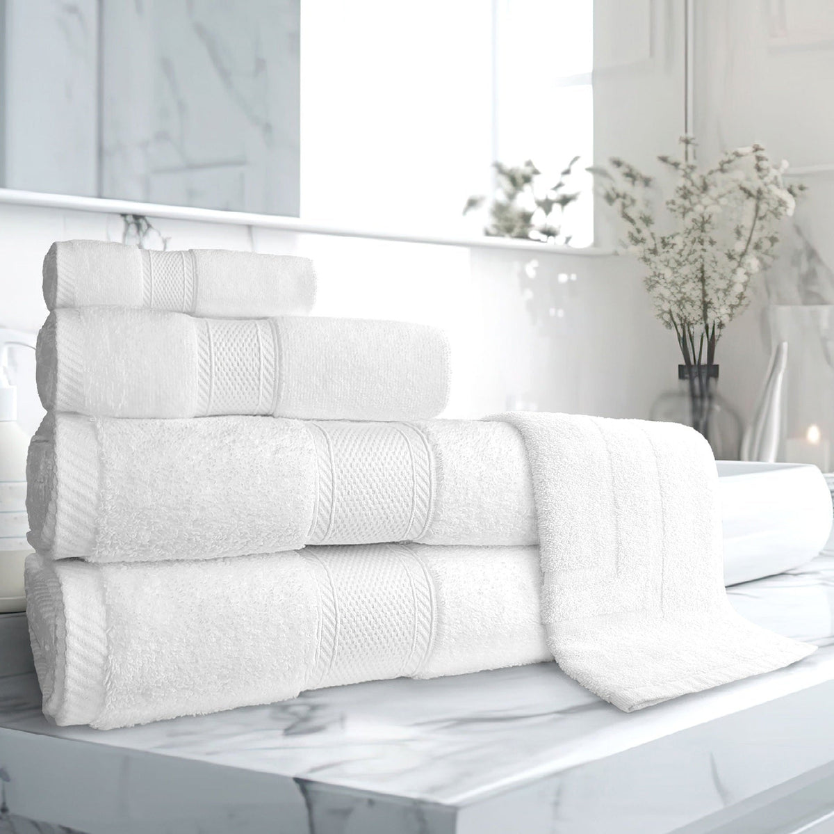 GMM Collection 100% Zero Twist Cotton Towels