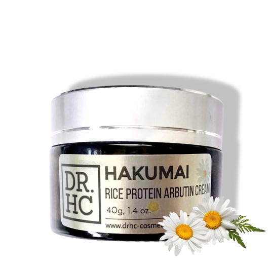 DR.HC Hakumai Rice Protein Arbutin Cream (25~40g, 0.9~1.4oz) (Skin brightening, Anti-acne, Anti-blemish, Anti-aging...)
