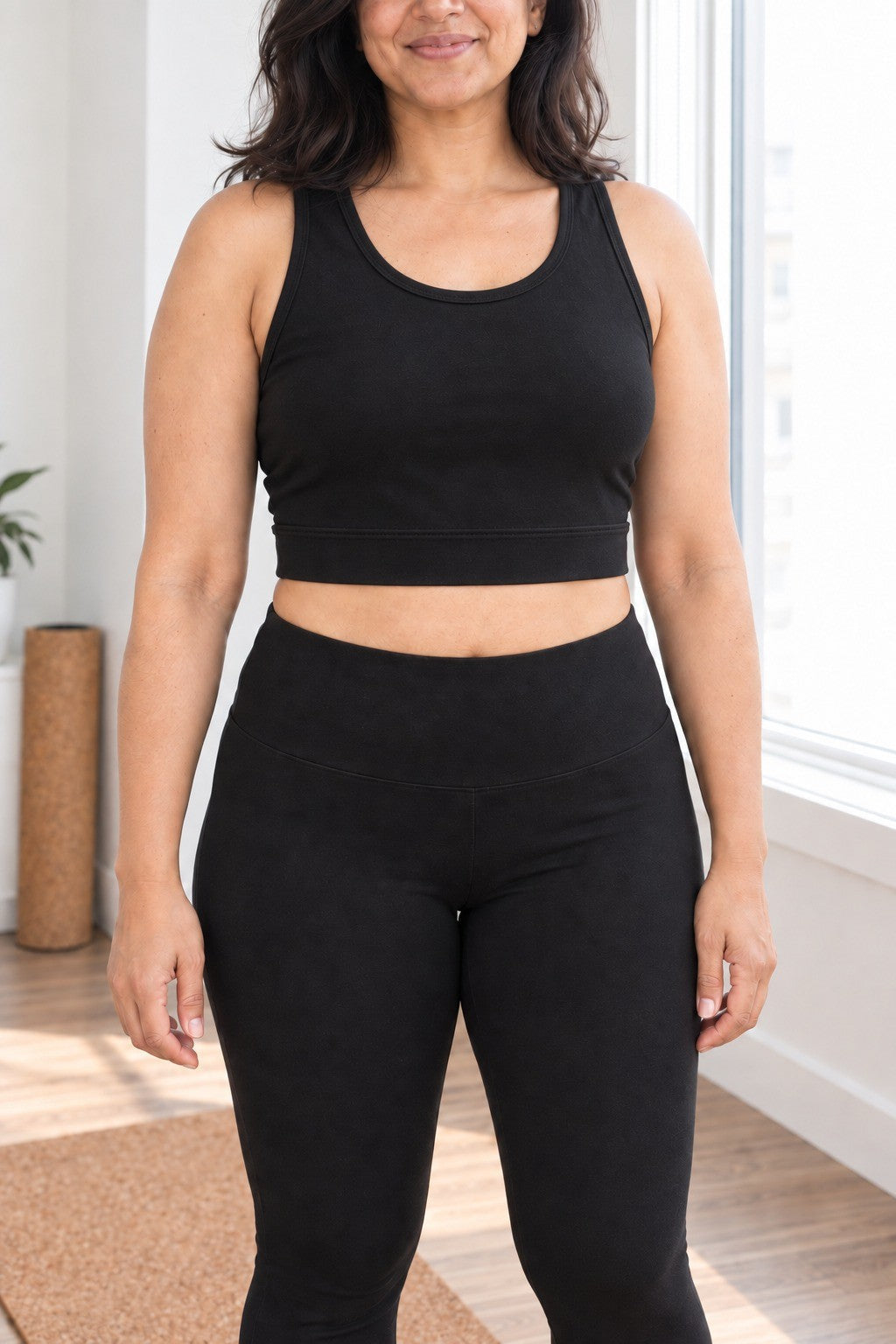 Fall Set – Organic Cotton Leggings 27" + Bra / Tank Top