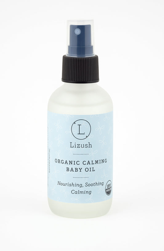 USDA Organic Calming Baby Oil – Natural Baby Skincare