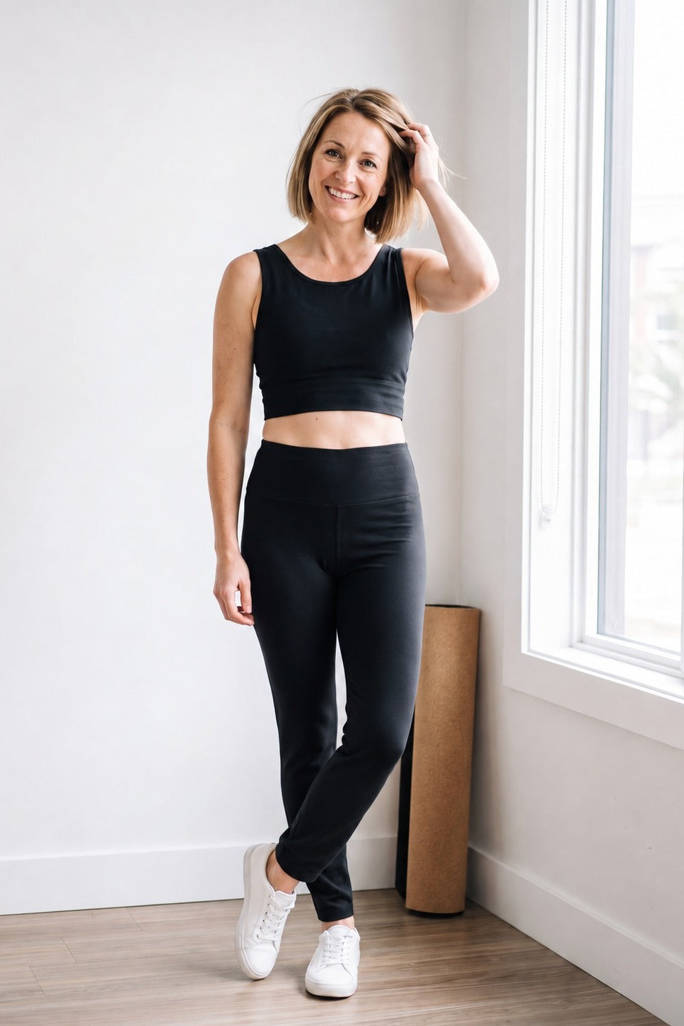 Fall Set – Organic Cotton Leggings 27" + Bra / Tank Top